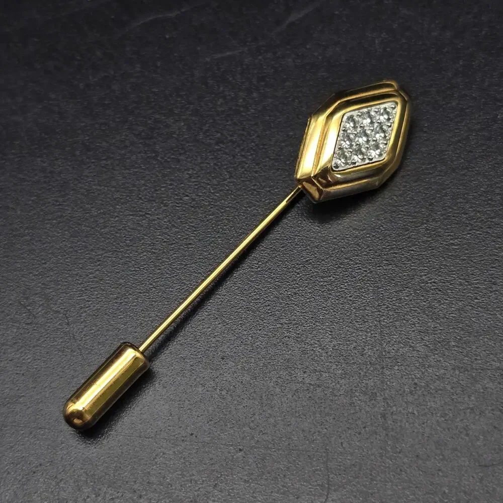 Avon Two Tone Stick Pin Hat Pin Vintage Costume Jewelry